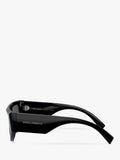 Dolce & Gabbana unregelmäßige Sonnenbrille schwarzer Acetatrahmen - Britisches Produkt