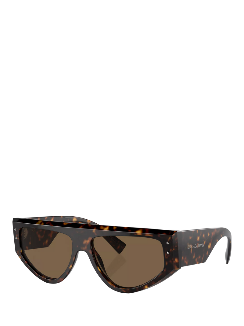 Dolce & Gabbana DG4461 Herren Sonnenbrille unregelmäßig, Schwarz