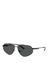 John Lewis Emporio Armani EA2156 Men's Irregular Sunglasses, Matte Black- Buy online at McGrocer