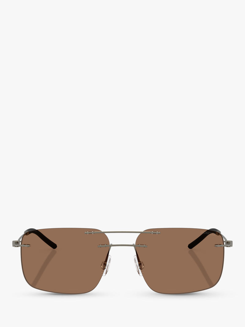 Moncler rectangular sunglasses matte anthracite (British brand)