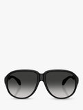 Moncler aviator sunglasses black grey gradient 60mm, UK version