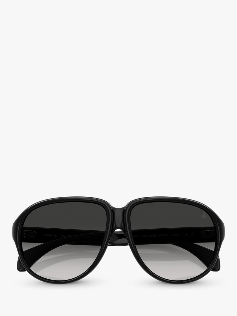 Moncler aviator sunglasses black grey gradient 60mm, UK version
