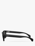 Moncler rectangular sunglasses matte black, imported from the UK