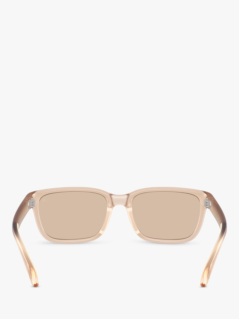 Moncler rectangular sunglasses milky pink blush unisex, imported from the UK