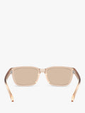 Moncler rectangular sunglasses milky pink blush unisex, imported from the UK