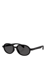 John Lewis Moncler ME8006 Unisex Oval Sunglasses, Matte Black/Black- Buy online at McGrocer