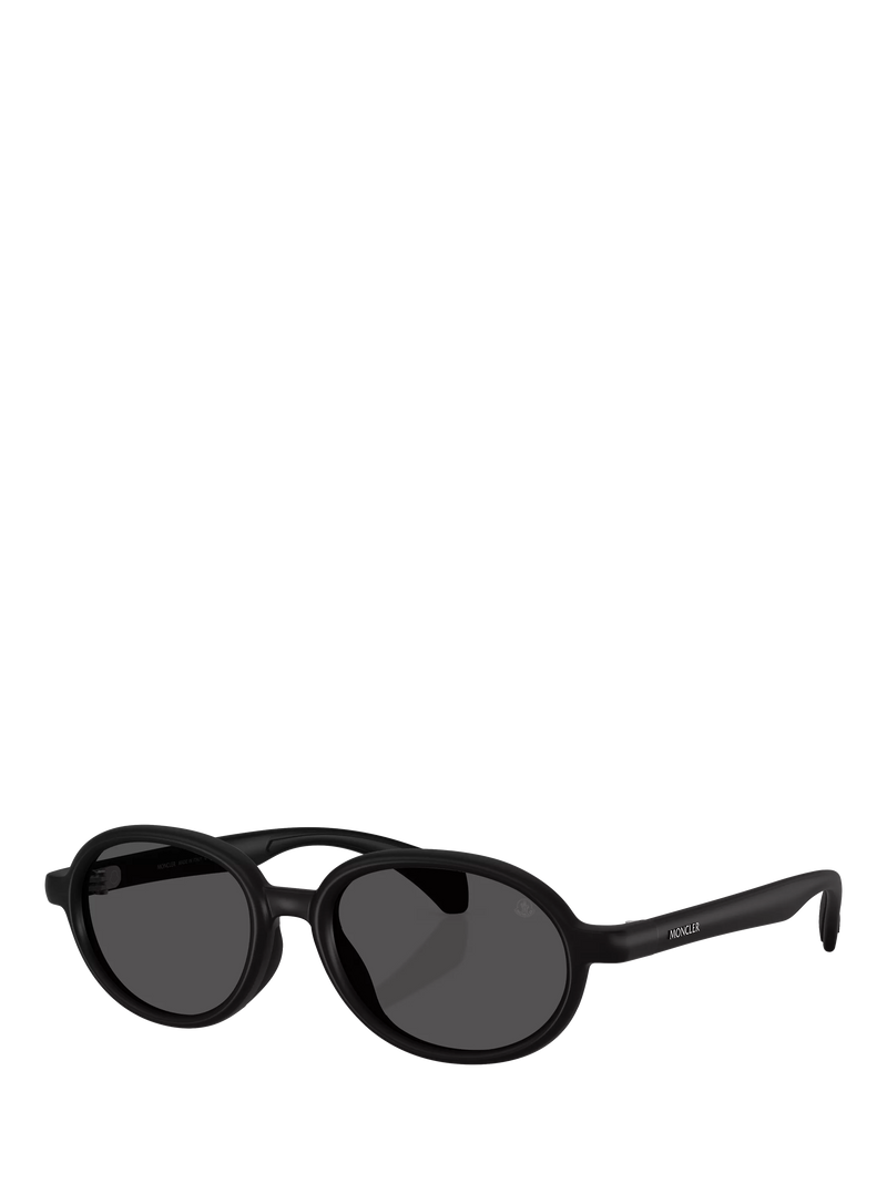Moncler oval sunglasses Matte Black, imported from the UK