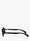 Moncler oval sunglasses Matte Black, imported from the UK