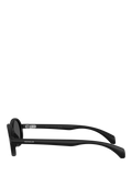 Moncler oval sunglasses Matte Black, imported from the UK