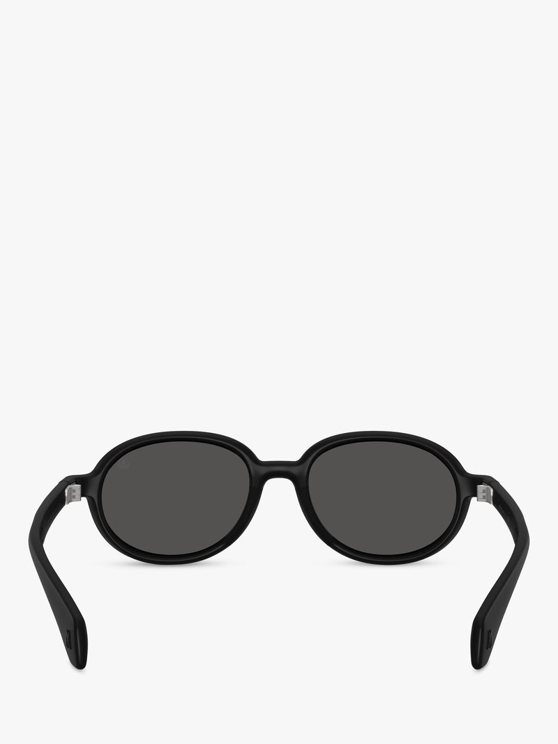 Moncler oval sunglasses Matte Black, imported from the UK