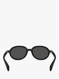Moncler oval sunglasses Matte Black, imported from the UK