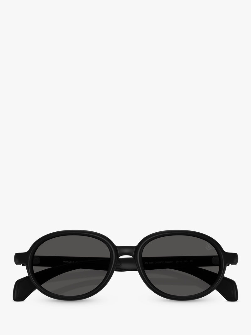 Moncler oval sunglasses Matte Black, imported from the UK
