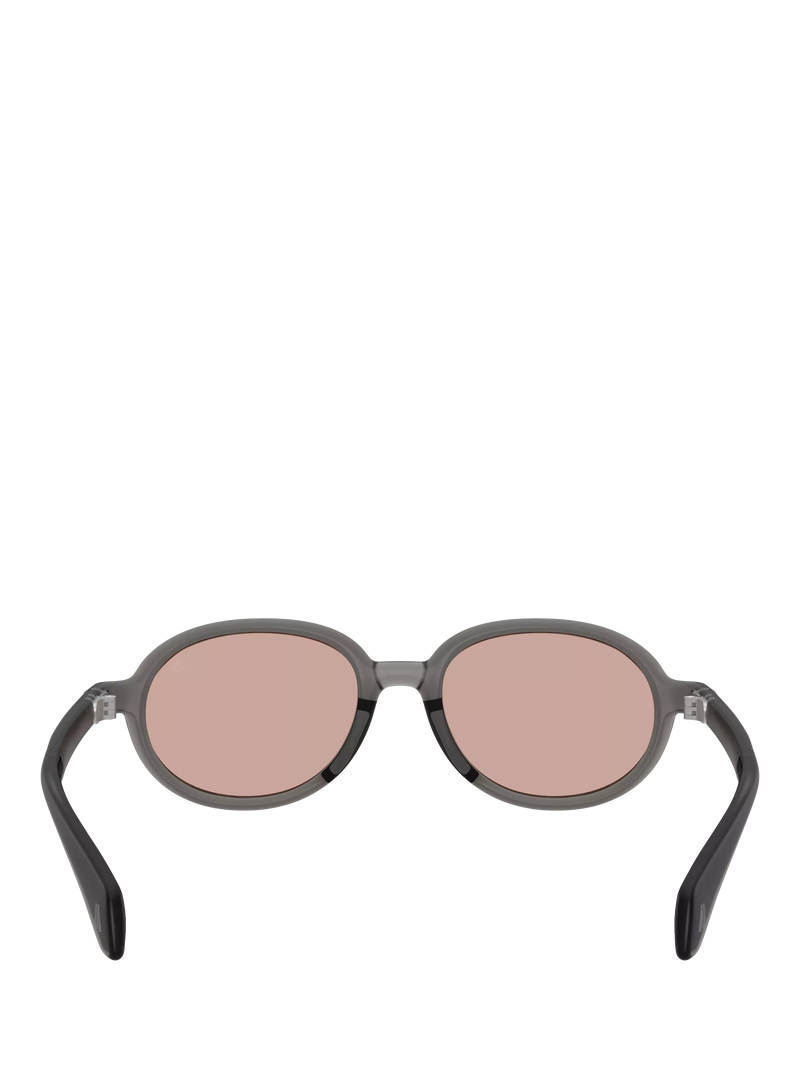 Moncler oval sunglasses shiny grey pink frame, imported from the UK