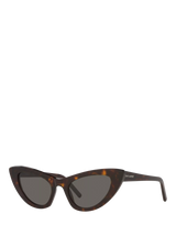 John Lewis Yves Saint Laurent Women's Cat's Eye Sunglasses, Tortoise/Grey- Buy online at McGrocer