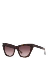 John Lewis Yves Saint Laurent Women's Cat's Eye Sunglasses Brown Gradient- Buy online at McGrocer