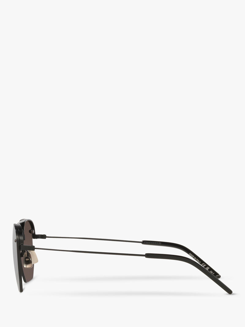 Yves Saint Laurent irregular sunglasses black frame polyamide lenses (British brand)