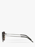 Yves Saint Laurent irregular sunglasses black frame polyamide lenses (British brand)