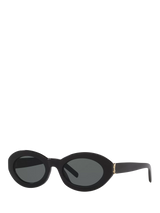 John Lewis Yves Saint Laurent Women's Oval Sunglasses Black/Grey- Buy online at McGrocer