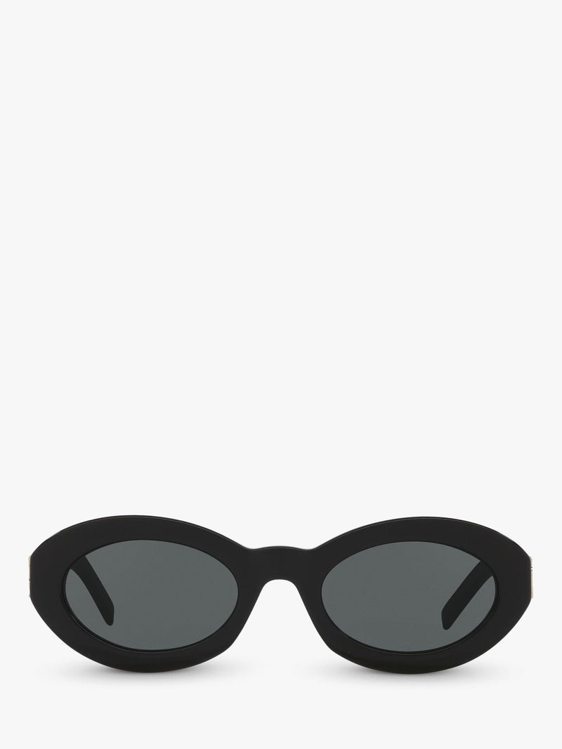 Yves Saint Laurent oval sunglasses black 52mm (British brand)