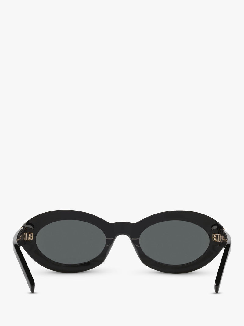 Yves Saint Laurent oval sunglasses black 52mm (British brand)