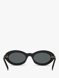 Yves Saint Laurent oval sunglasses black 52mm (British brand)