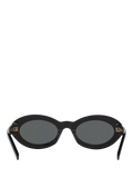 Yves Saint Laurent oval sunglasses black 52mm (British brand)