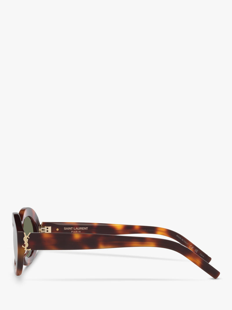 Yves Saint Laurent oval sunglasses tortoise green - British product