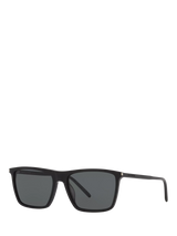 John Lewis Yves Saint Laurent Men's Square Sunglasses Black/Grey- Buy online at McGrocer