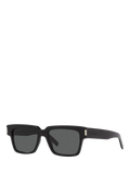 Yves Saint Laurent men's D-frame sunglasses black grey (British brand)