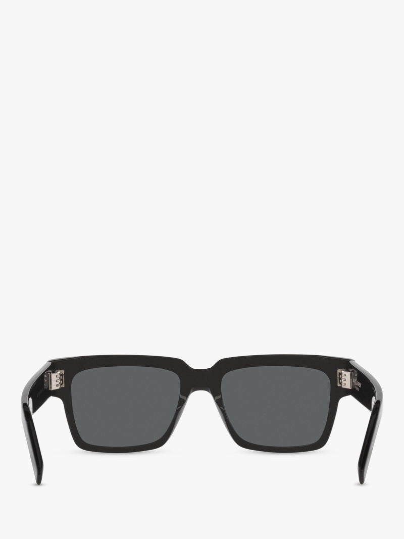Yves Saint Laurent men's D-frame sunglasses black grey (British brand)