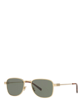 Yves Saint Laurent square sunglasses gold/green - UK version