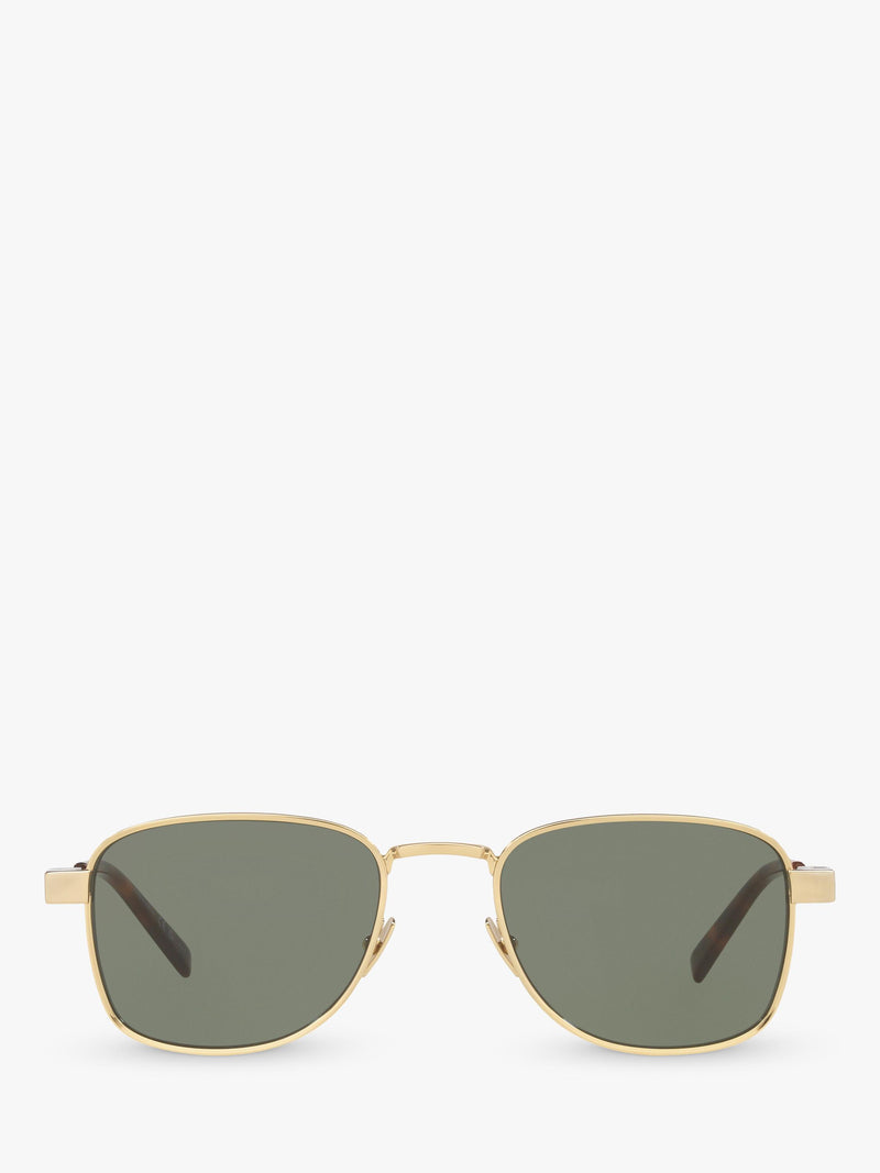 Yves Saint Laurent square sunglasses gold/green - UK version