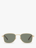 Yves Saint Laurent square sunglasses gold/green - UK version