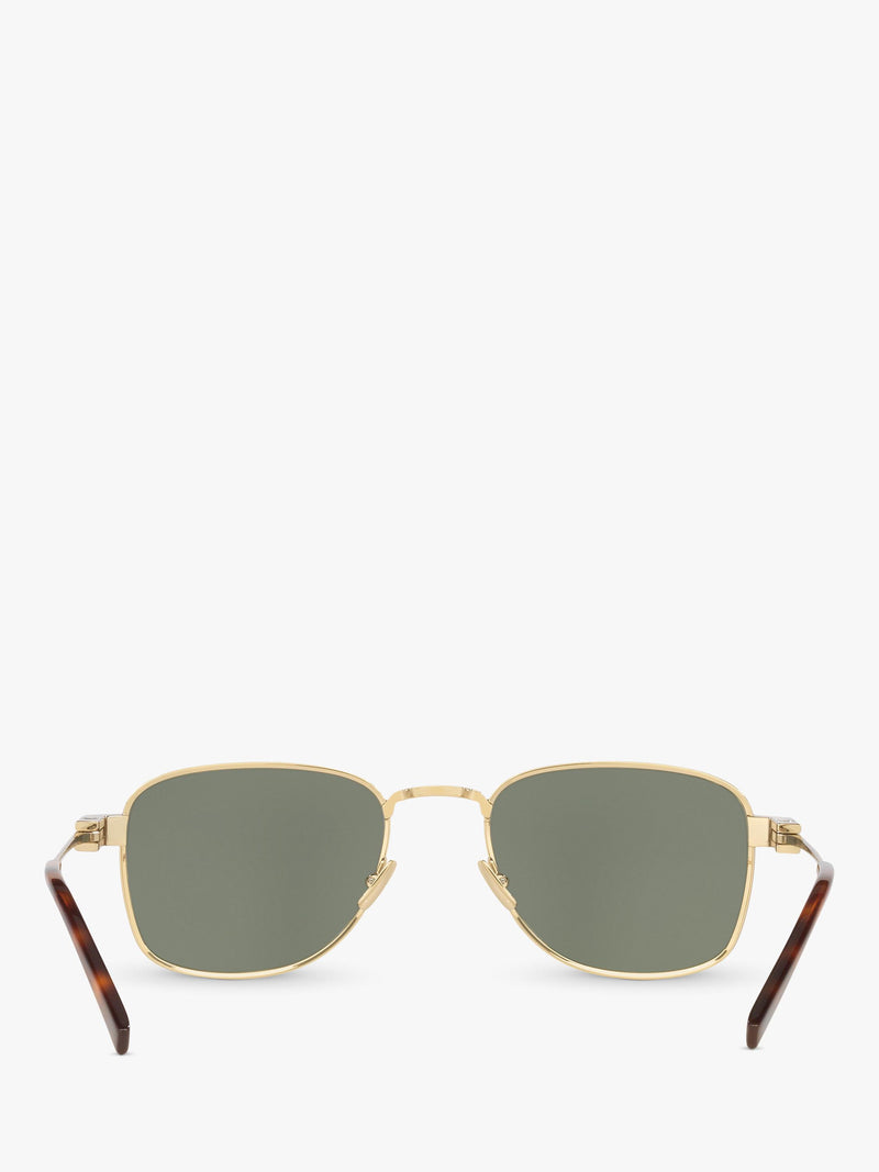Yves Saint Laurent square sunglasses gold/green - UK version