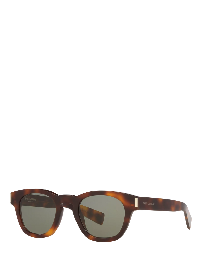 Yves Saint Laurent oval tortoise green sunglasses 48mm - British product