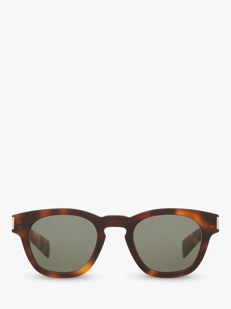 Yves Saint Laurent oval tortoise green sunglasses 48mm - British product
