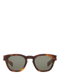 Yves Saint Laurent oval tortoise green sunglasses 48mm - British product