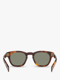 Yves Saint Laurent oval tortoise green sunglasses 48mm - British product