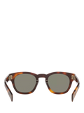 Yves Saint Laurent oval tortoise green sunglasses 48mm - British product