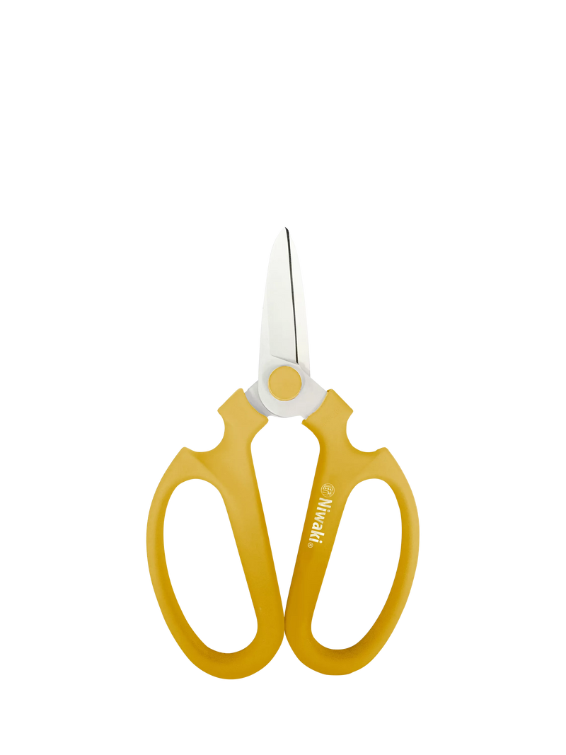 Niwaki Sakagen flower scissors yellow (British brand)