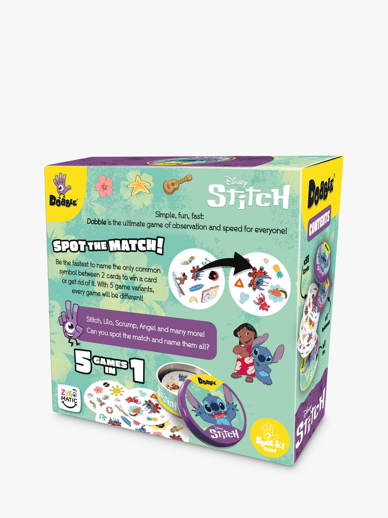Esdevium Dobble Disney Lilo & Stitch spot the match game - British product
