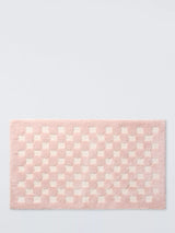 John Lewis John Lewis Textured Checkerboard Bath Mat 60 x 100cm- Buy online at McGrocer
