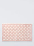 John Lewis Textured Checkerboard Bath Mat, Plaster