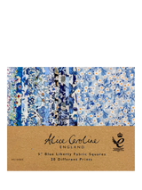 John Lewis Alice Caroline Liberty Tana Lawn Charm Squares Blue Fabric Squares Pack of 20- Buy online at McGrocer