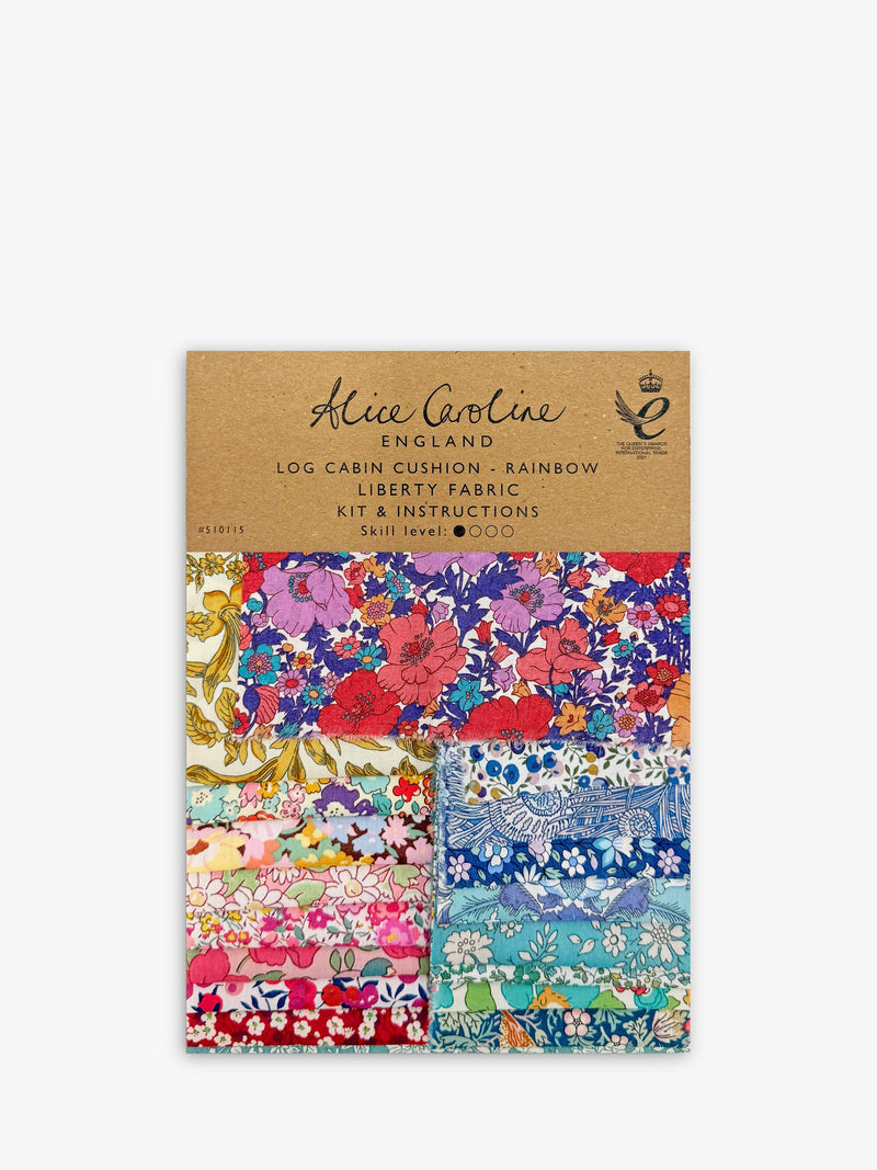 Alice Caroline Log Cabin Liberty Tana Lawn cushion cover sewing kit (British brand)