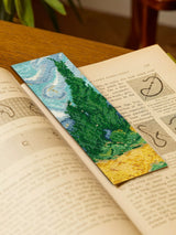 John Lewis DMC Van Gogh Wheatfield with Cypresses Cross Stitch Bookmark Kit 5cm x 16.5cm- Buy online at McGrocer