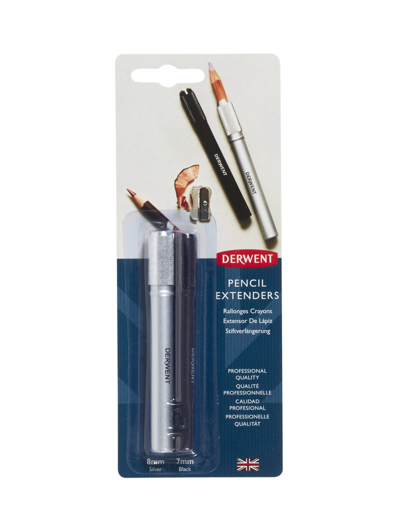 Derwent pencil extenders pack of 2, imported from the UK