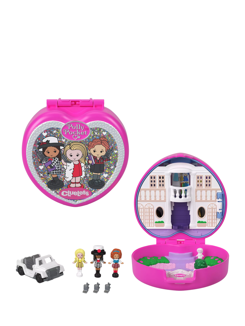 Polly Pocket Clueless Compact micro dolls set - British product