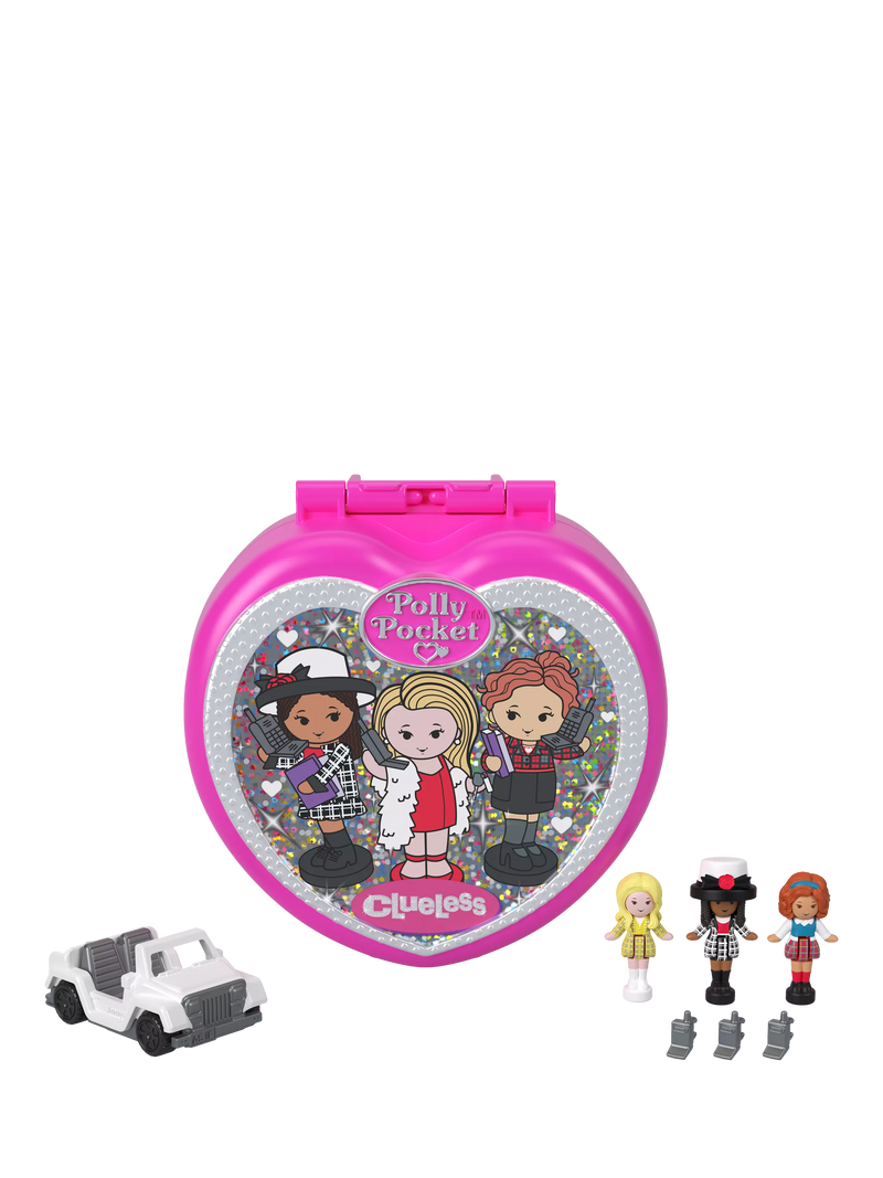 Polly Pocket Clueless Compact micro dolls set - British product