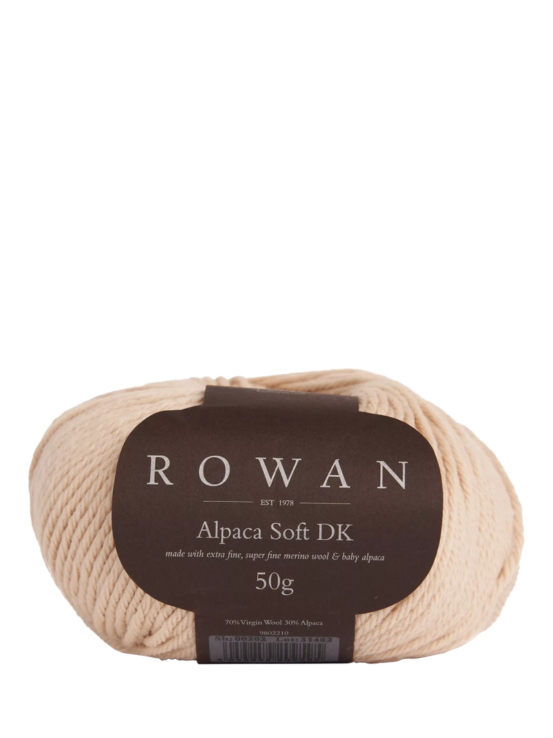 Rowan Alpaca Soft DK Yarn in Champagne 50g, imported from the UK